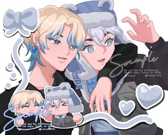 Couple Illustration Sample Couple Illustration Sample